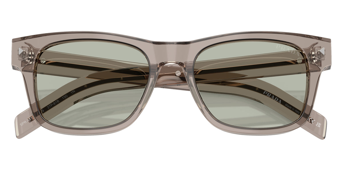 Prada PR A17S 27P91B 54 - Transparent Beige / Gray Vintage Yellow #id:pra17s27p91b_s:102120