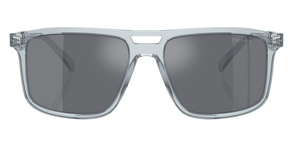 Prada PR A22S 19T175 56 - Transparent Azure / Dark Gray Flash Silver Mirrored #id:pra22s19t175_s:102100