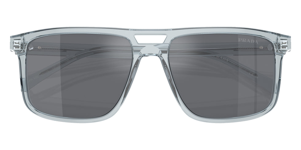 Prada PR A22S 19T175 56 - Transparent Azure / Dark Gray Flash Silver Mirrored #id:pra22s19t175_s:102120