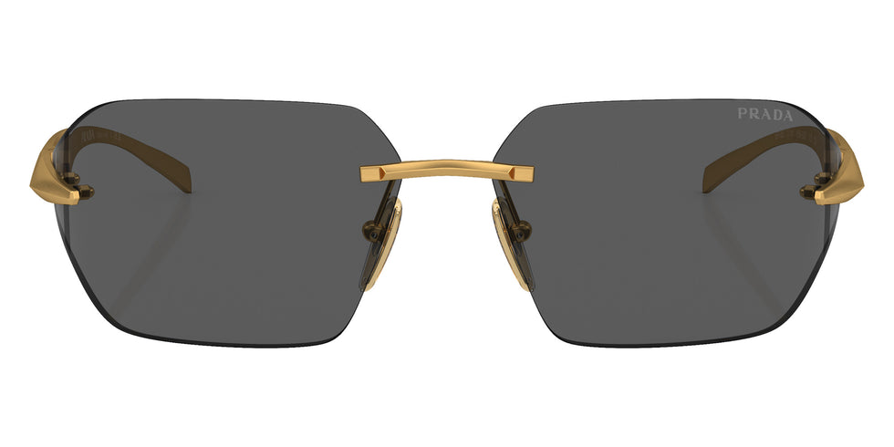 Prada PR A55S 15N5S0 71 - Satin Yellow Gold / Dark Gray #id:pra55s15n5s0_s:100100