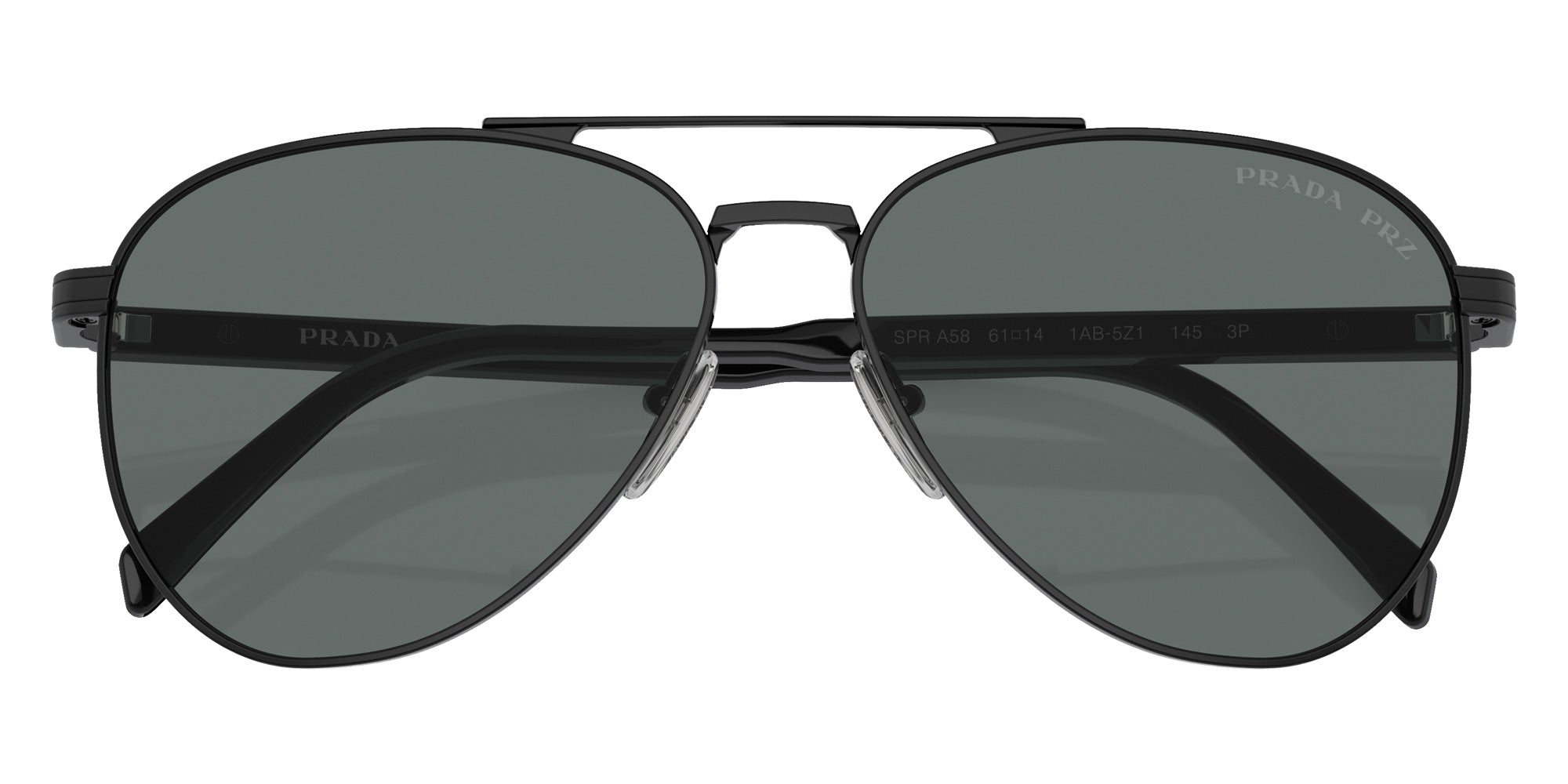 Prada PR A58S 1AB5Z1 58 - Black / Dark Gray Polarized #id:pra58s1ab5z1_s:100120