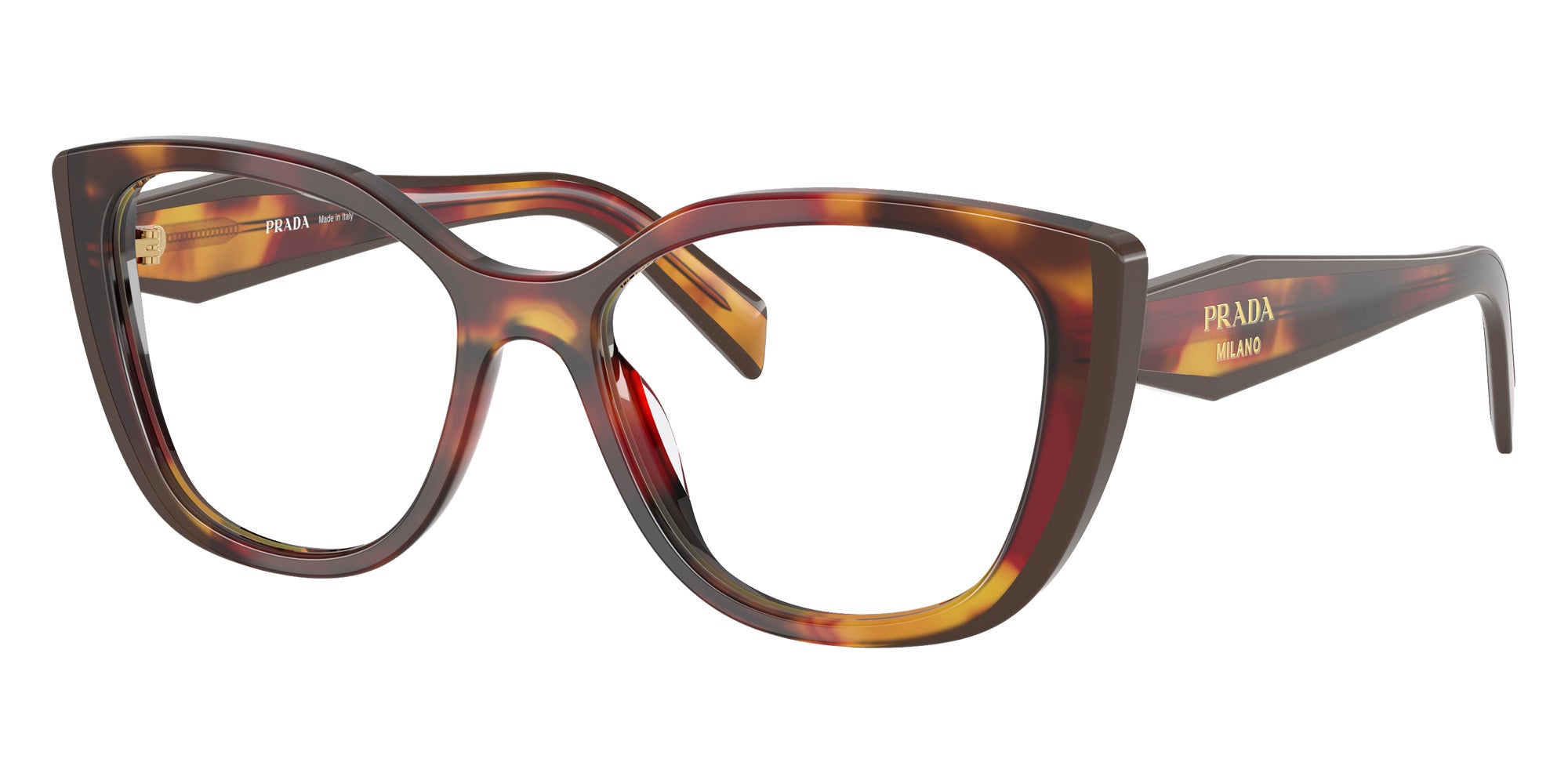 Prada PR B04V 22A1O1 53 - Poppy Tortoise/Bordeaux #id:prb04v22a1o1_s:100105