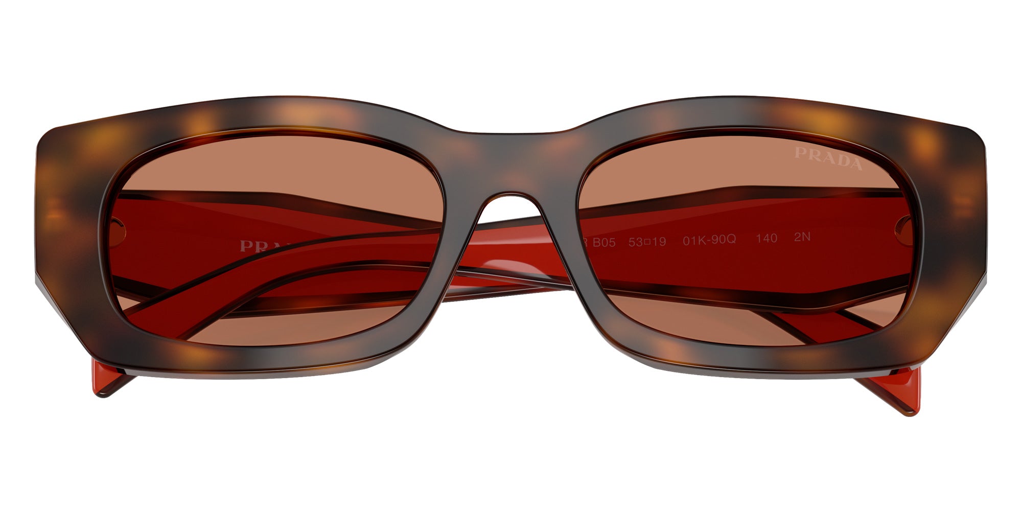 Prada PR B05S 01K90Q 53 - Juniper Tortoise/Cotto #id:prb05s01k90q_s:102120