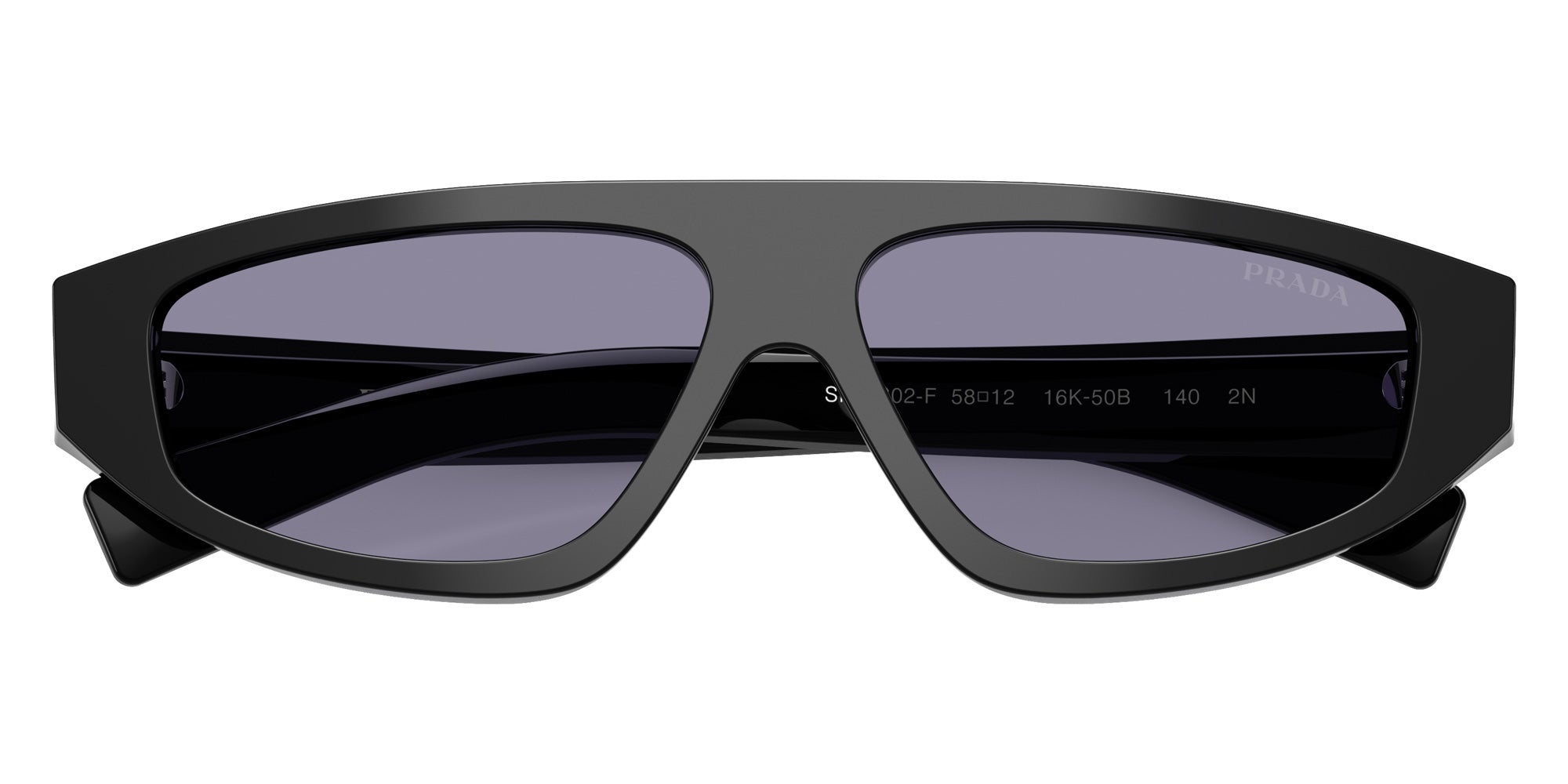 Prada PR C02SF 16K50B 58 - Black / Violet Mirrored Internal Silver #id:prc02sf16k50b_s:102120