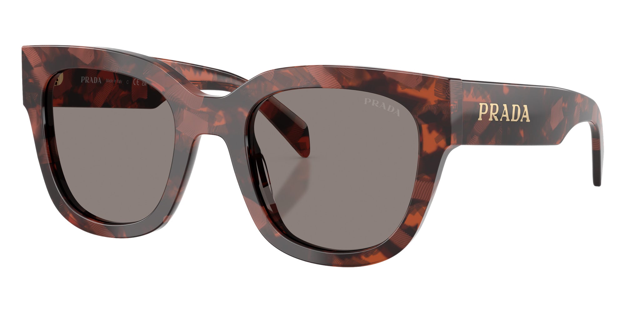 Prada PR C04S 23F80Q 52 - Amaranth Tortoise / Dark Gray #id:prc04s23f80q_s:104105