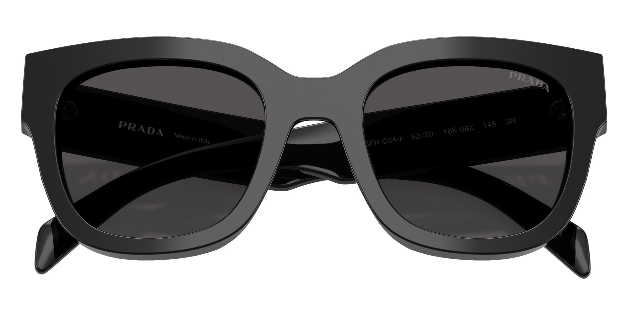 Prada PR C04SF 16K08Z 53 - Black / Dark Gray #id:prc04sf16k08z_s:100120