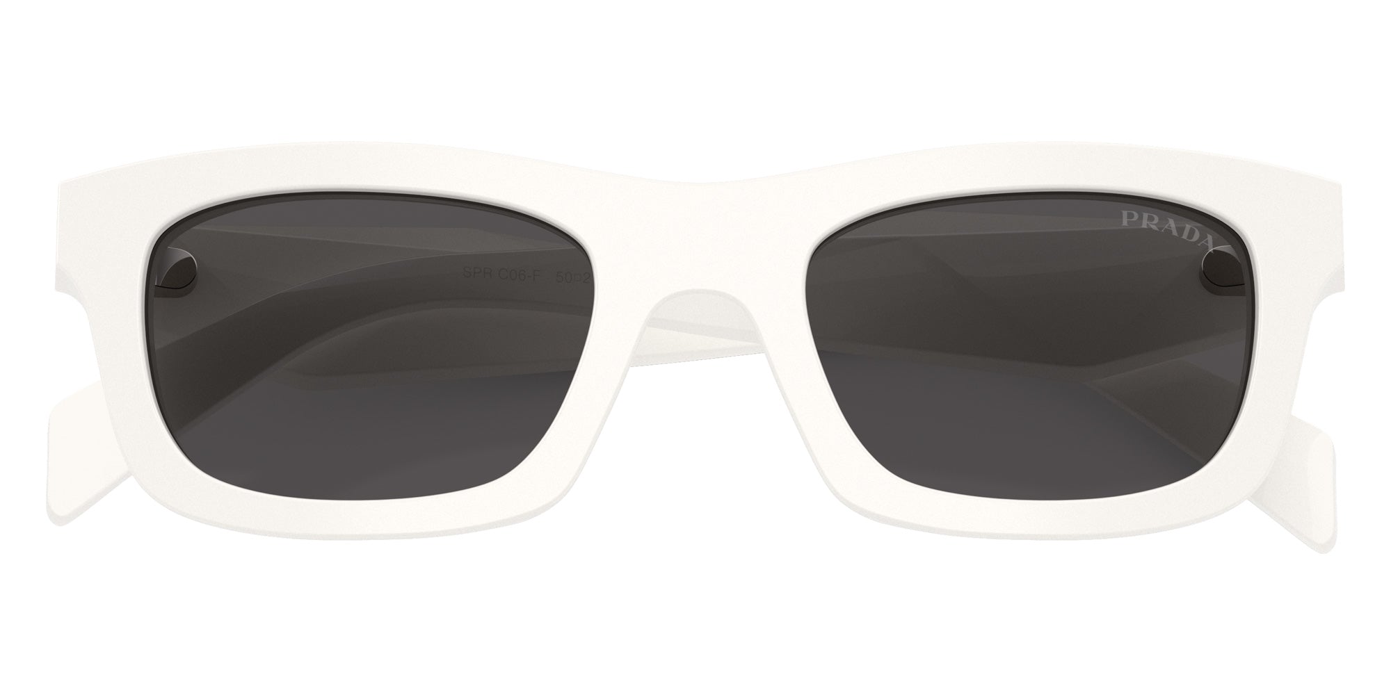 Prada PR C06SF 17K08Z 53 - Talc / Dark Gray #id:prc06sf17k08z_s:100120