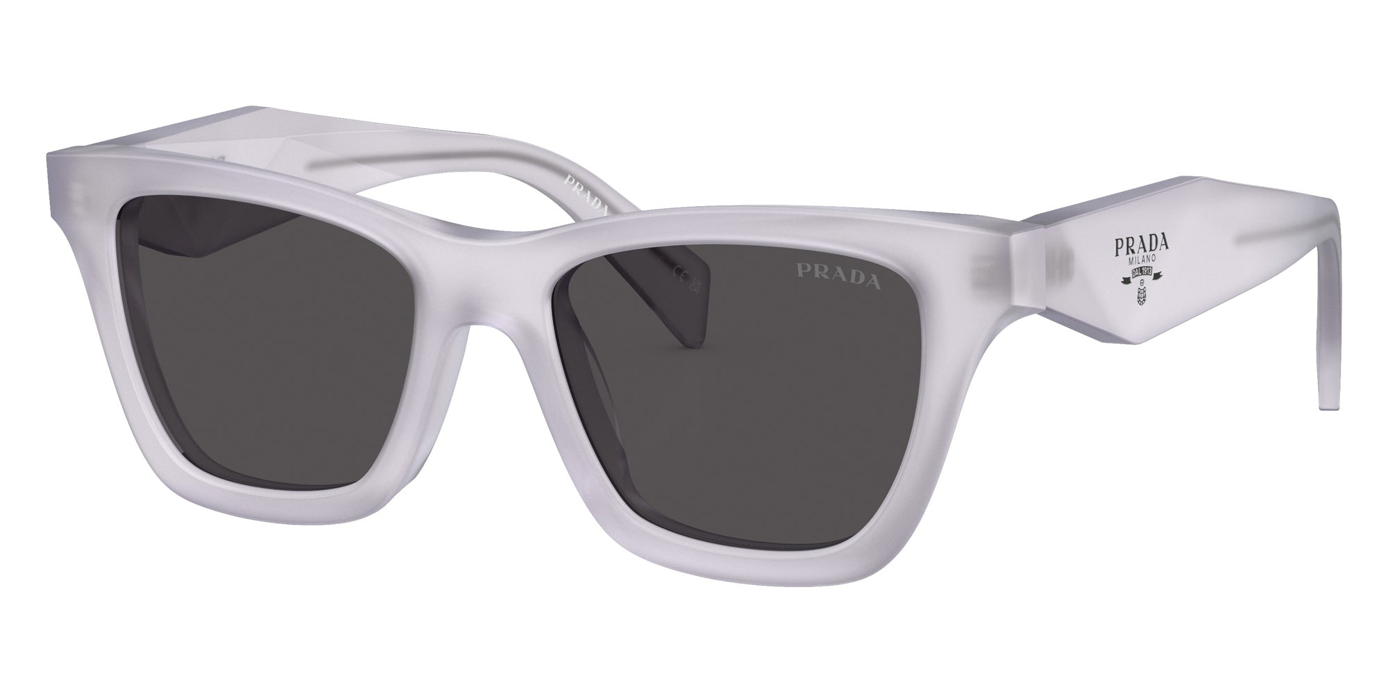 Prada PR C07SF 22G08Z 52 - Frosted Ice / Dark Gray #id:prc07sf22g08z_s:100105