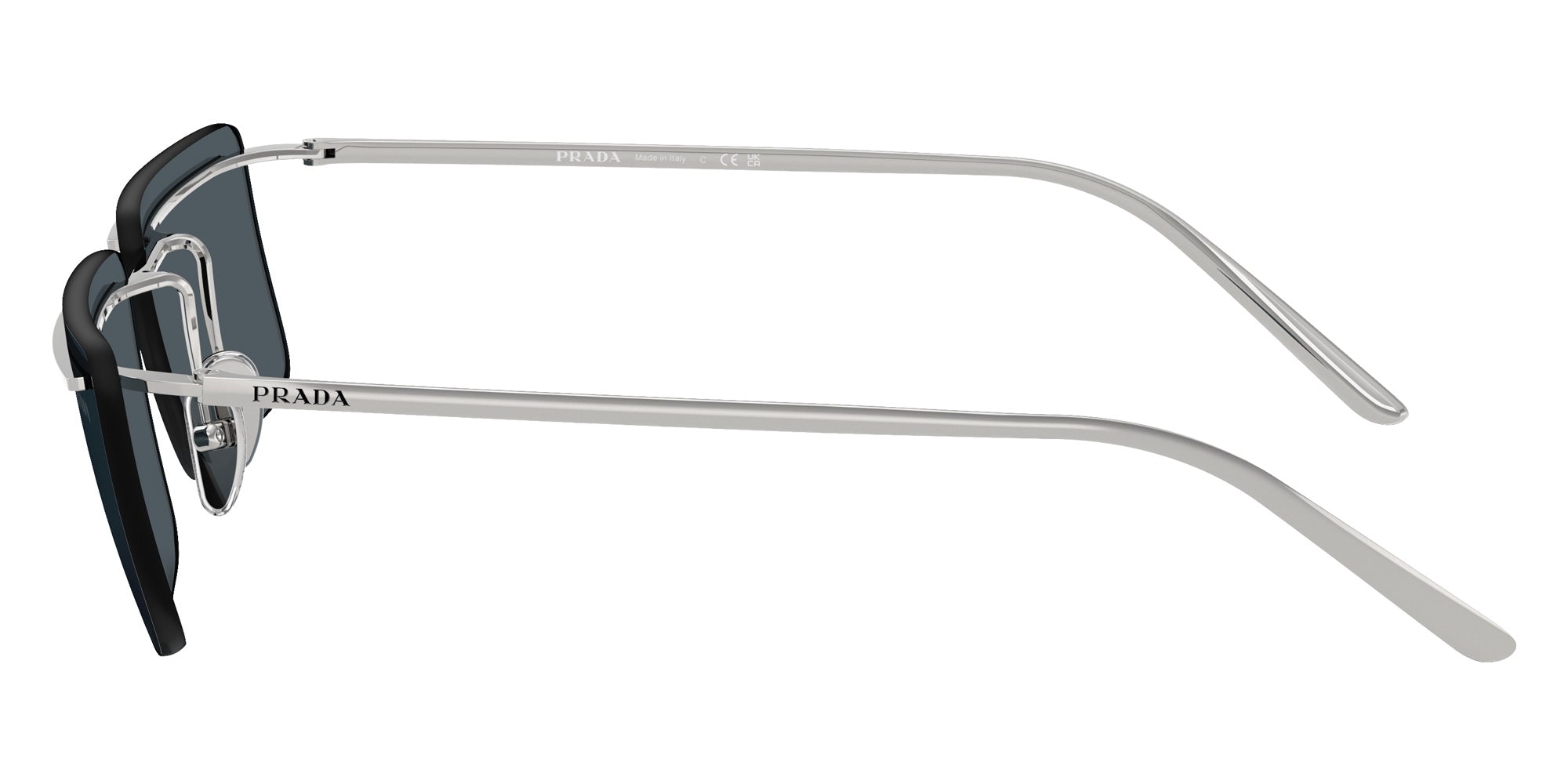 Prada PR C53S 1BC70B 60 - Silver / Dark Gray #id:prc53s1bc70b_s:100110
