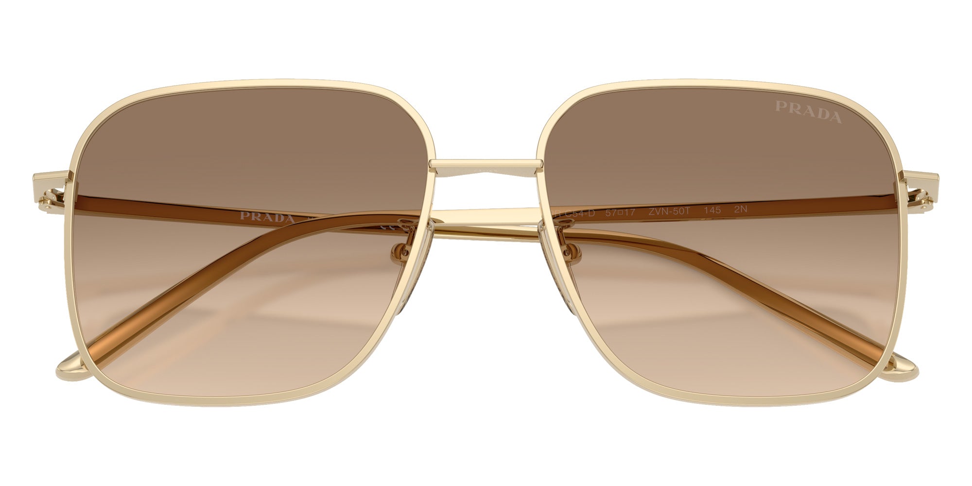 Prada PR C54SD ZVN50T 54 - Pale Gold / Light Brown Gradient Light Gray #id:prc54sdzvn50t_s:106120