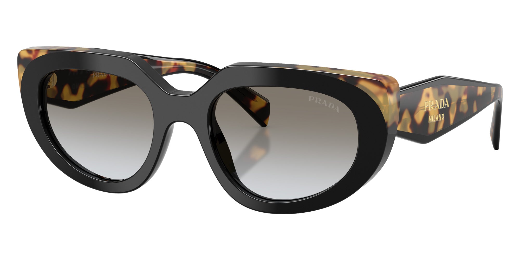 Prada PR D02S 0CD80L 53 - Black/Medium Tortoise #id:prd02s0cd80l_s:106105