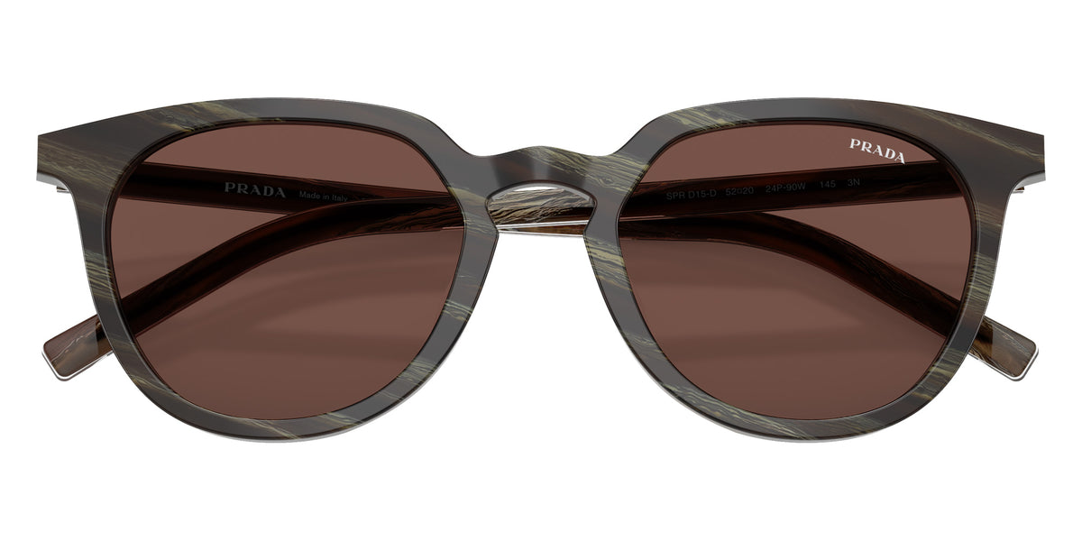 Prada PR D15SD 24P90W 52 - Corno Castagno/Corno Noce / Carrubo Bio #id:prd15sd24p90w_s:106120