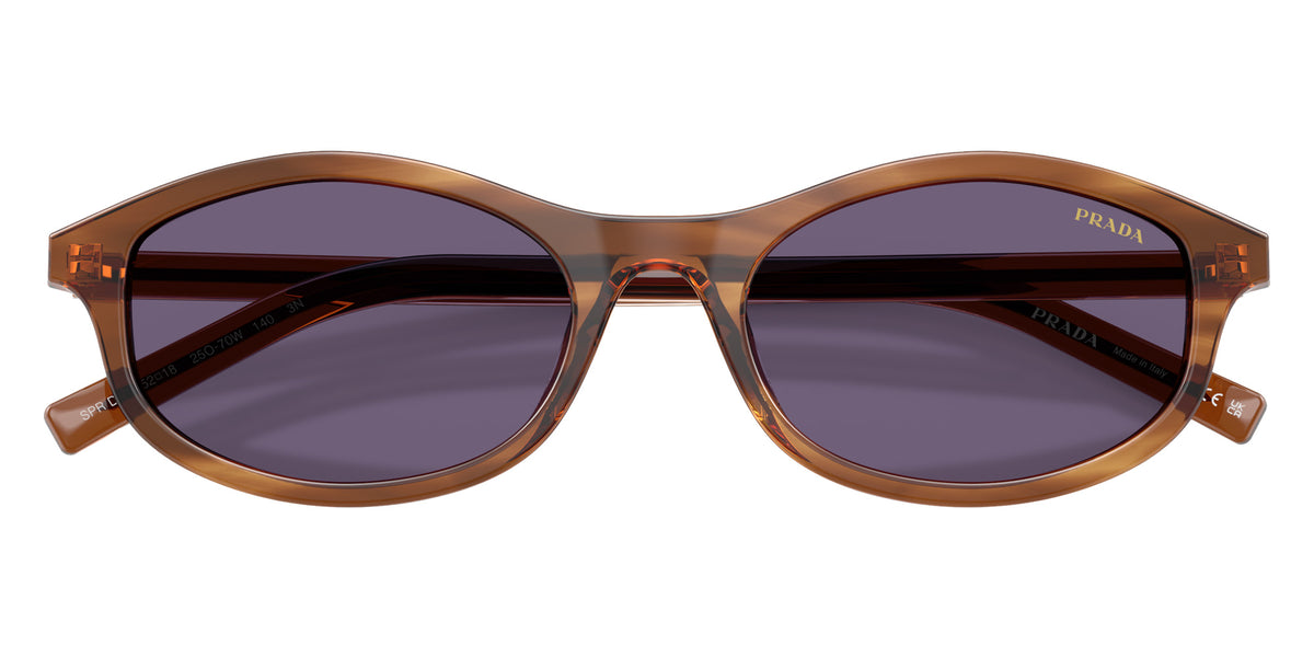 Prada PR D17SF 25O70W 53 - Striped Rosewood / Violet #id:prd17sf25o70w_s:102120