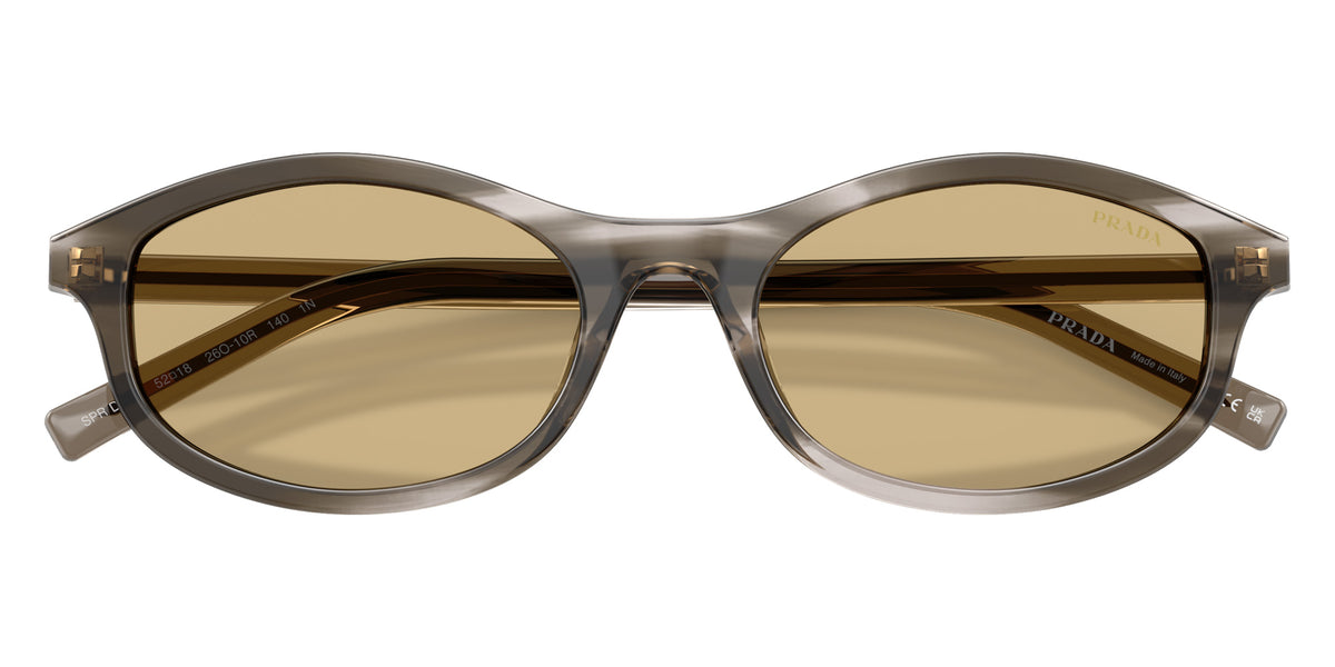 Prada PR D17SF 26O10R 53 - Striped Ebony / Yellow #id:prd17sf26o10r_s:104120