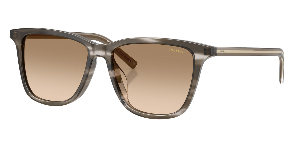 Prada PR D18SD 26O20S 54 - Striped Ebony / Yellow Gradient Brown #id:prd18sd26o20s_s:104105