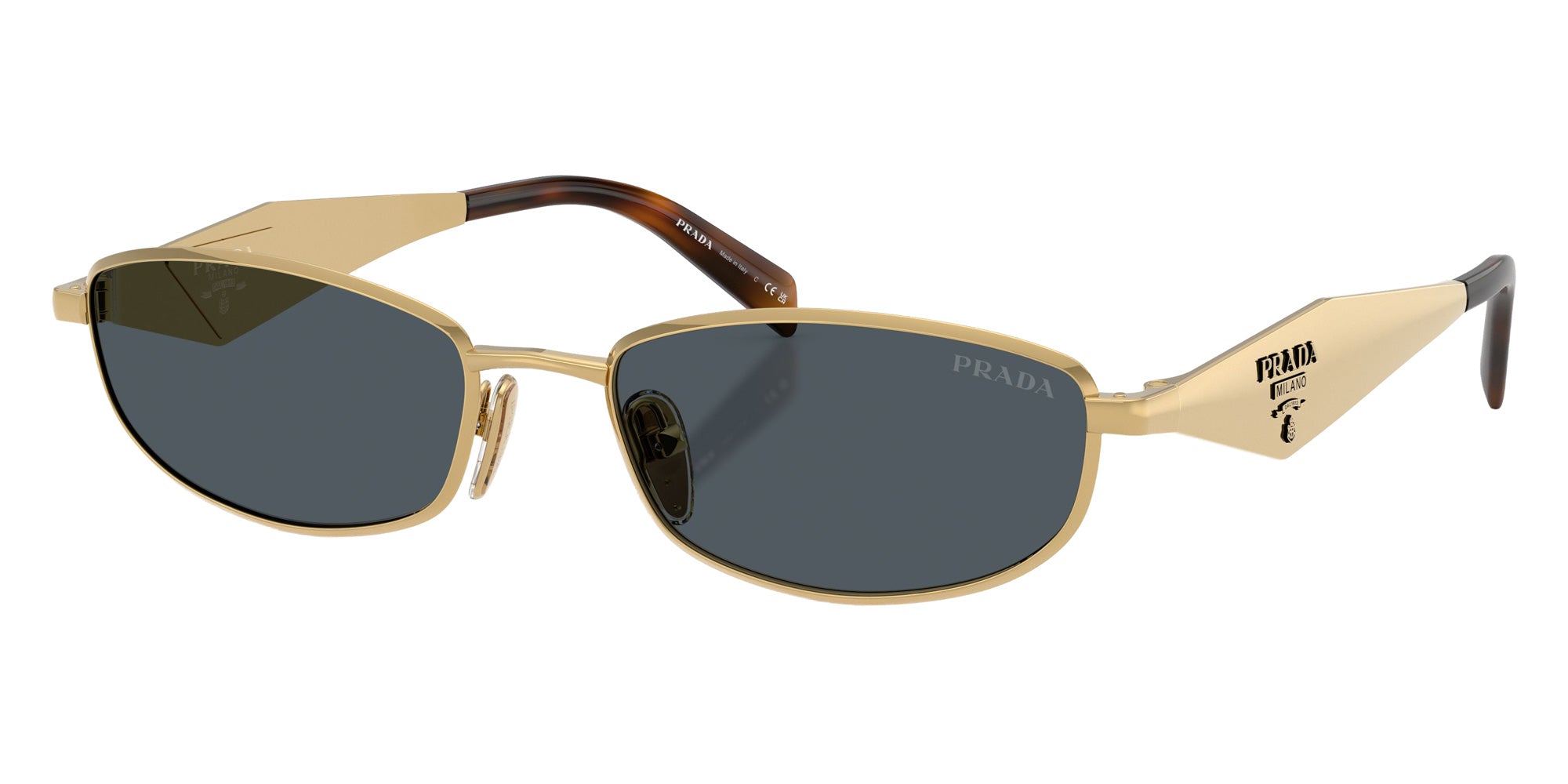 Prada PR D51S 5AK70B 55 - Gold / Dark Gray #id:prd51s5ak70b_s:100105