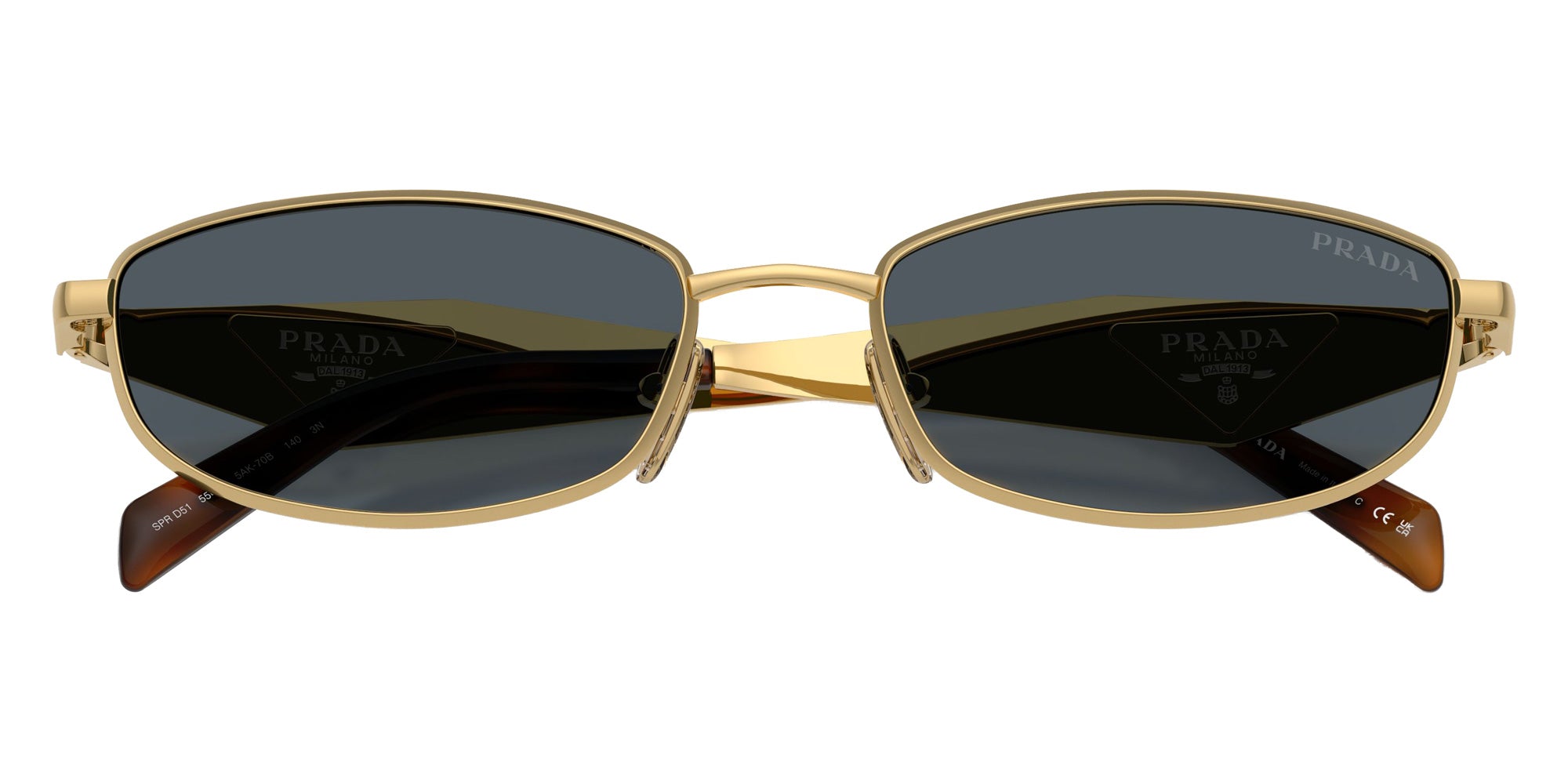 Prada PR D51S 5AK70B 55 - Gold / Dark Gray #id:prd51s5ak70b_s:100120