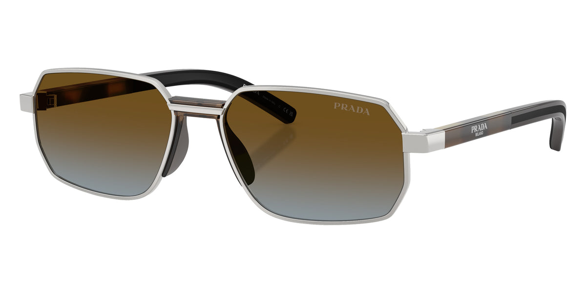 Prada PR D60S 1BC0A4 58 - Silver / Blue Gradient Brown #id:prd60s1bc0a4_s:102105