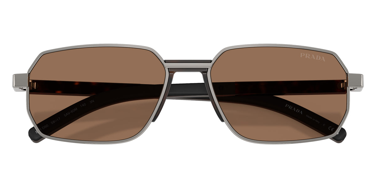 Prada PR D60S 5AV60M 58 - Gunmetal / Dark Brown #id:prd60s5av60m_s:106120