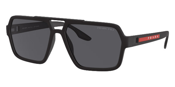 Prada Linea Rossa PS 01XS DG002G 59 - Black Rubber / Polarized Dark Gray #id:ps01xsdg002g_s:100100