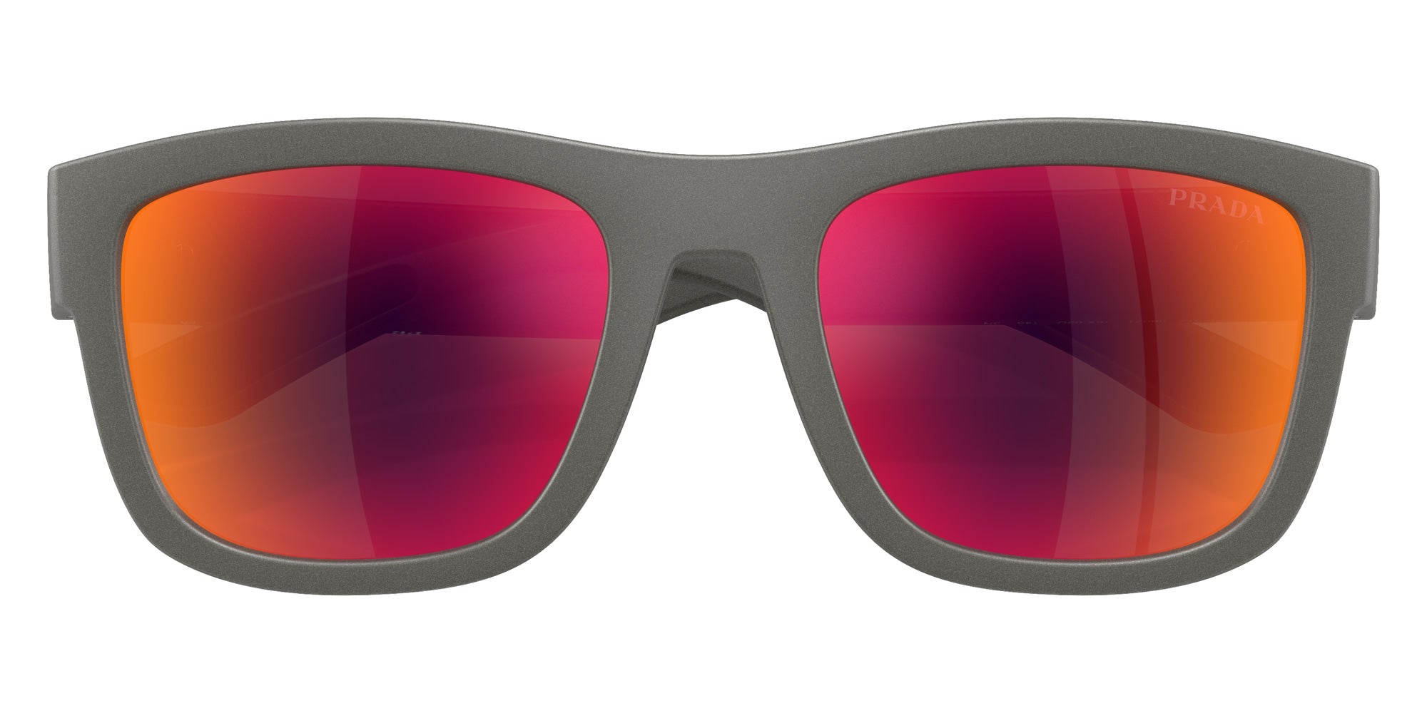 Prada Linea Rossa PS 01ZS 16X02U 56 - Silver Gray / Brown Mirrored Orange #id:ps01zs16x02u_s:100120