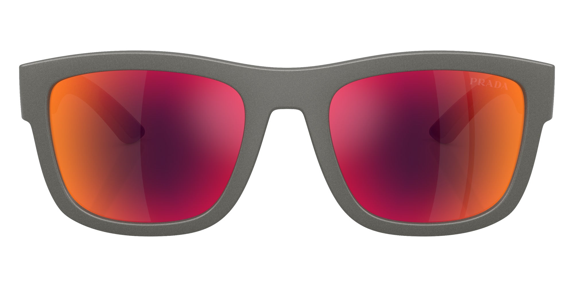 Prada Linea Rossa PS 01ZSF 16X02U 56 - Silver Gray / Brown Mirrored Orange #id:ps01zsf16x02u_s:100100