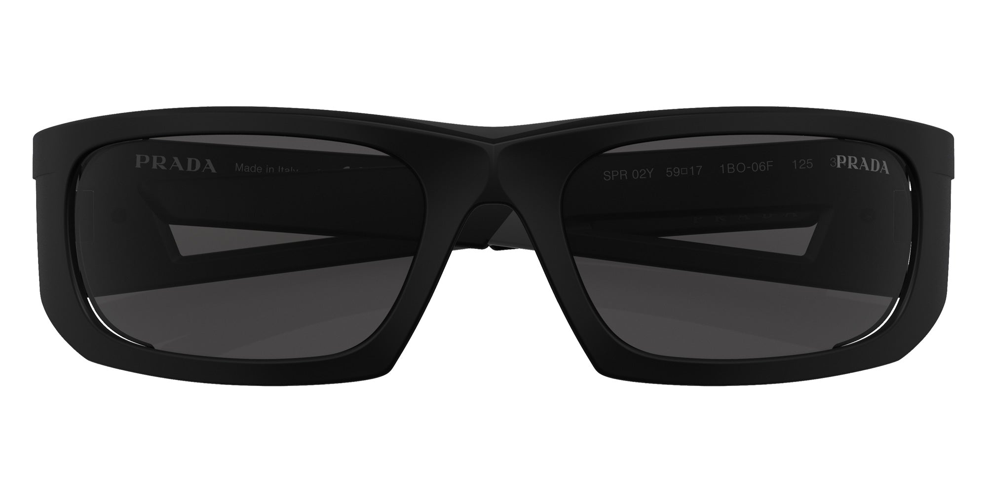 Prada Linea Rossa PS 02YS 1BO06F 59 - Matte Black / Dark Gray #id:ps02ys1bo06f_s:100120