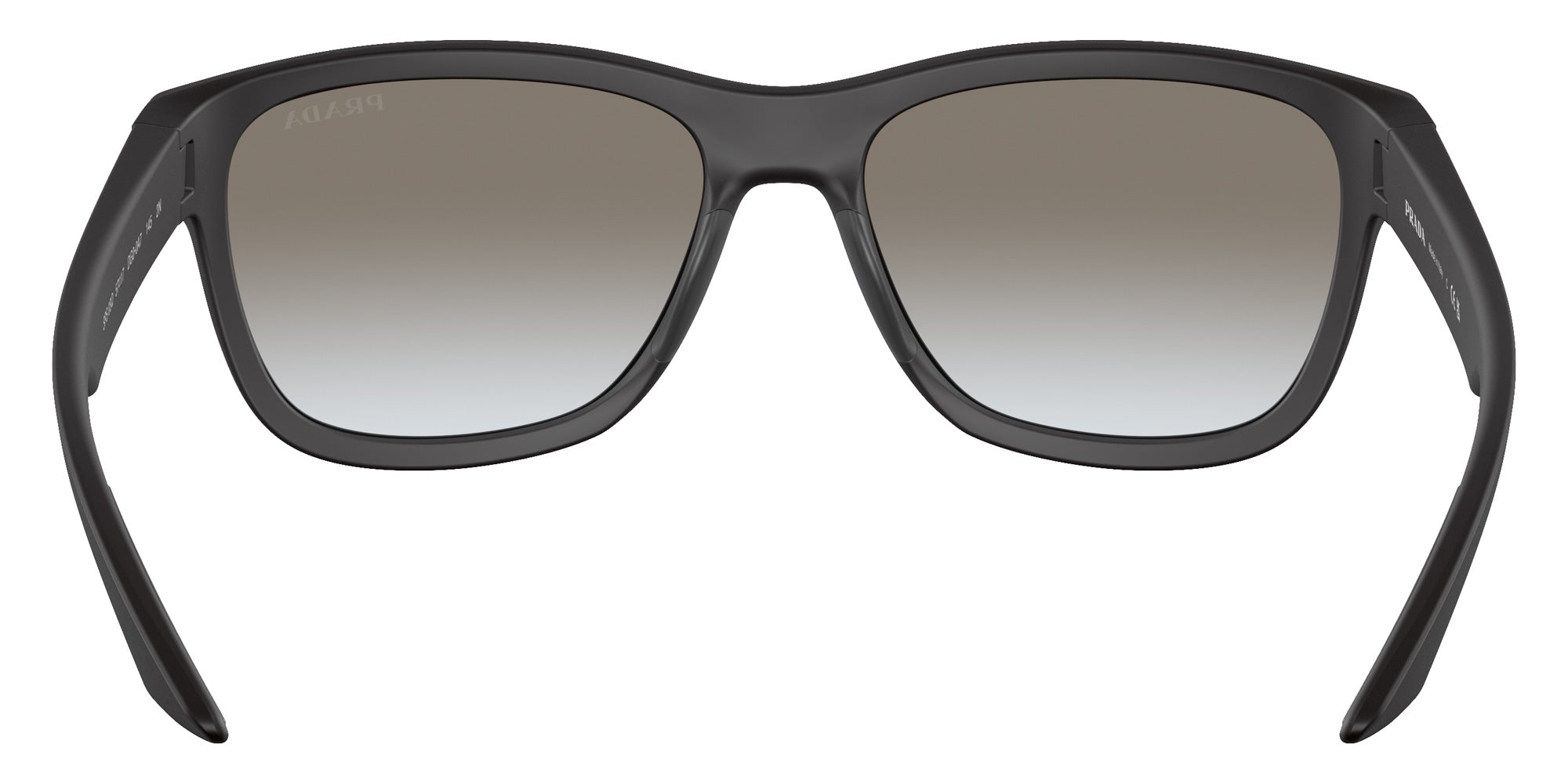 Prada Linea Rossa PS 03QS Lifestyle DG00A7 57 - Black Rubber / Gray Gradient #id:ps03qsdg00a7_s:100115