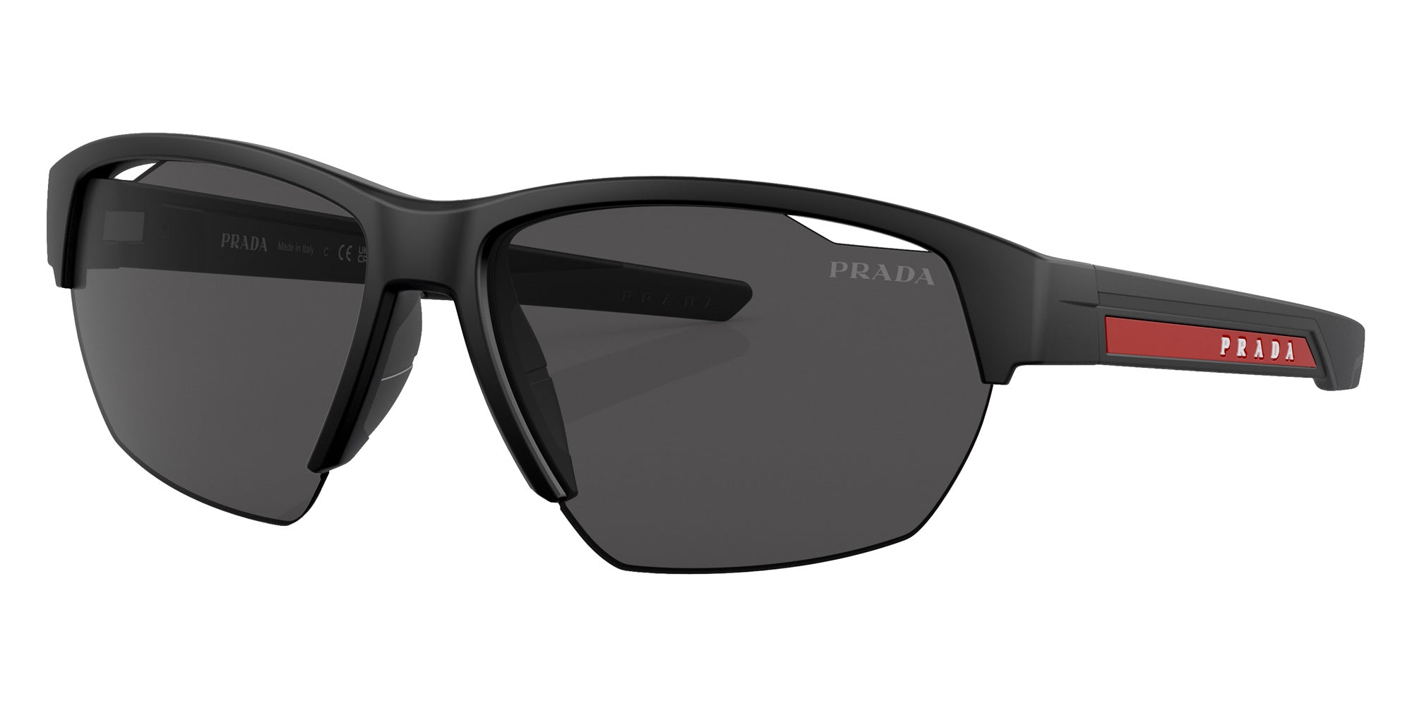 Prada Linea Rossa PS 03YS 1BO06F 64 - Matte Black / Dark Gray #id:ps03ys1bo06f_s:102105