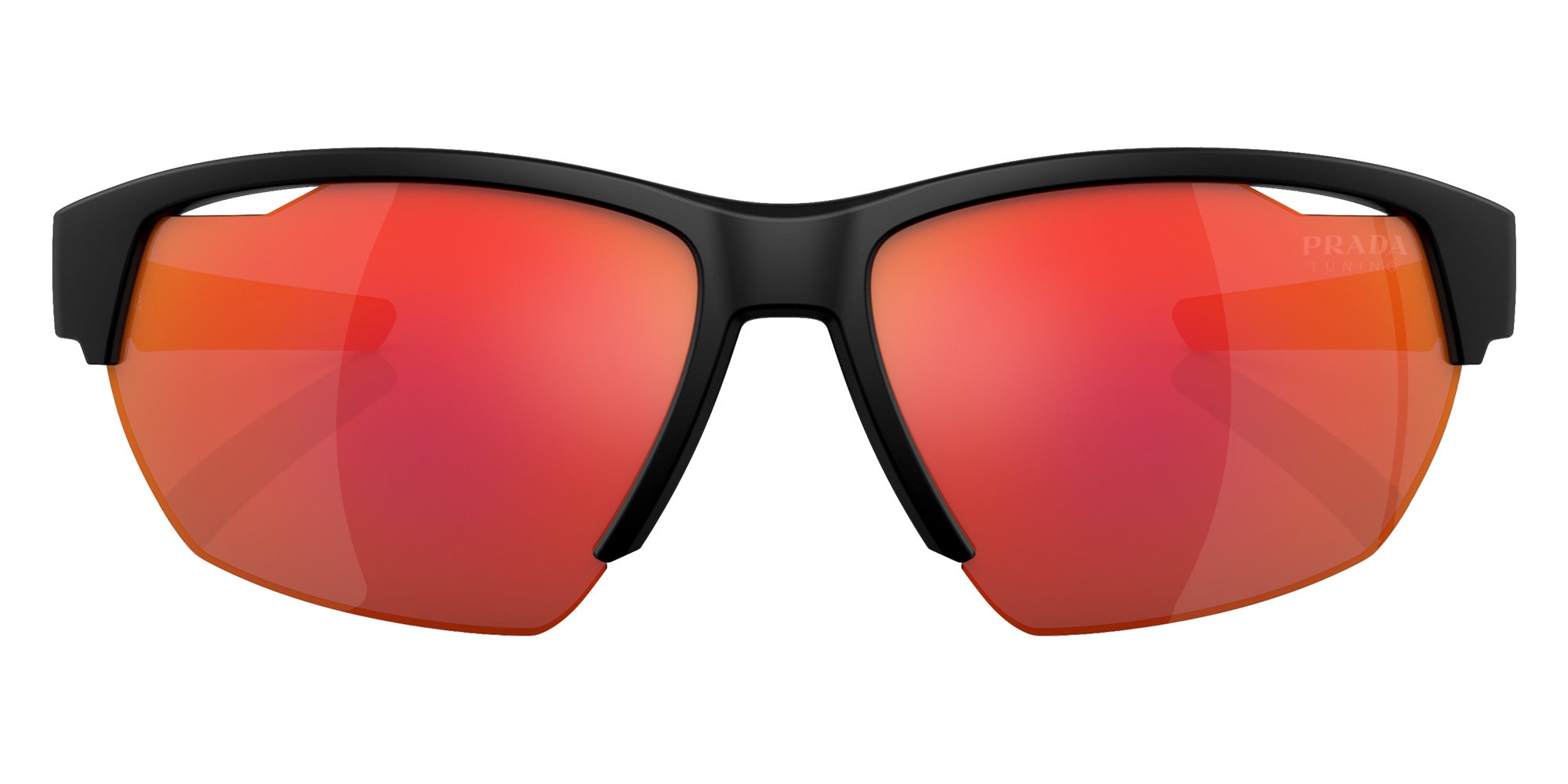 Prada Linea Rossa PS 03YSF 1BO04U 64 - Matte Black / Dark Gray Mirrored Orange Tuning #id:ps03ysf1bo04u_s:100100