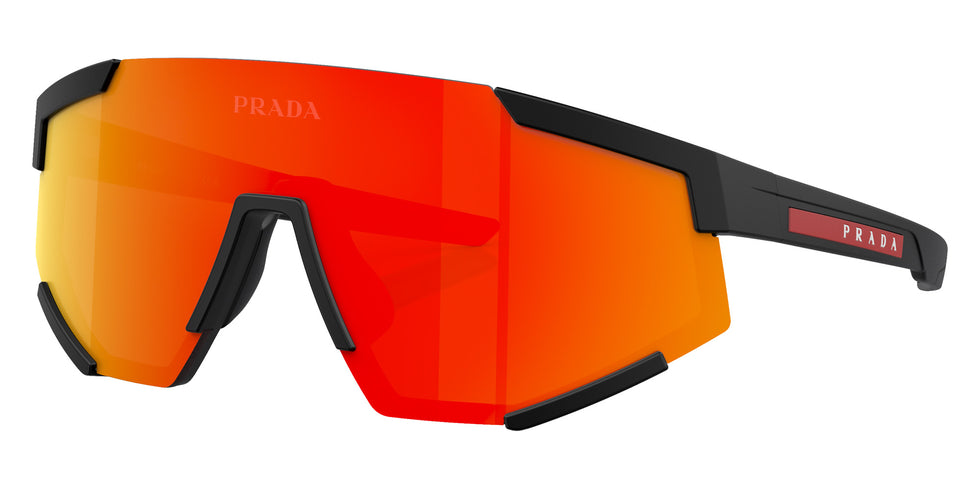 Prada Linea Rossa PS 04WS DG002U 137 - Black Rubber / Brown Mirrored Orange #id:ps04wsdg002u_s:100105