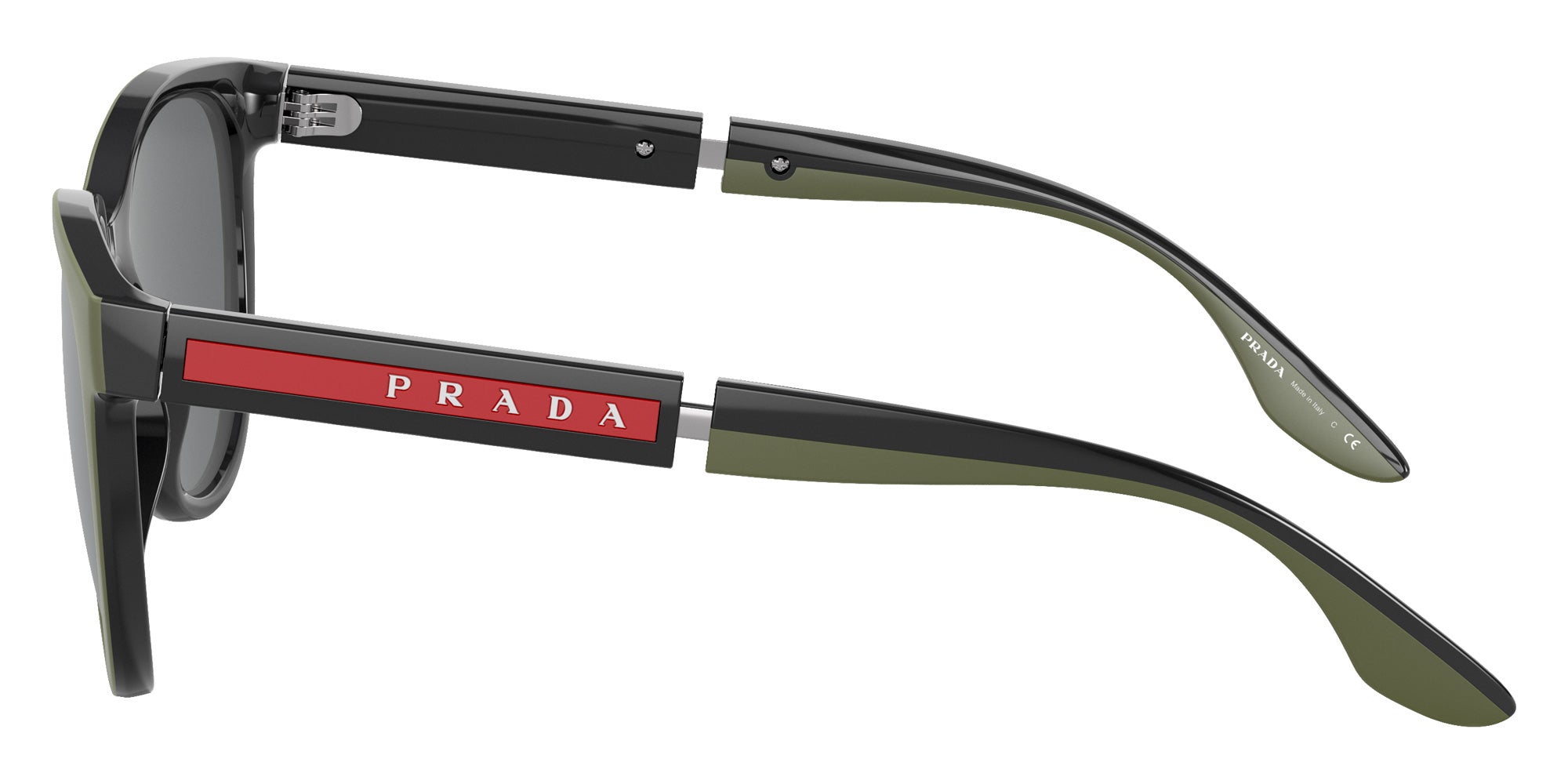 Prada Linea Rossa PS 05XS 03S0D3 54 - Military Rubber/Ardesia / Light Gray Mirrored Black #id:ps05xs03s0d3_s:100110