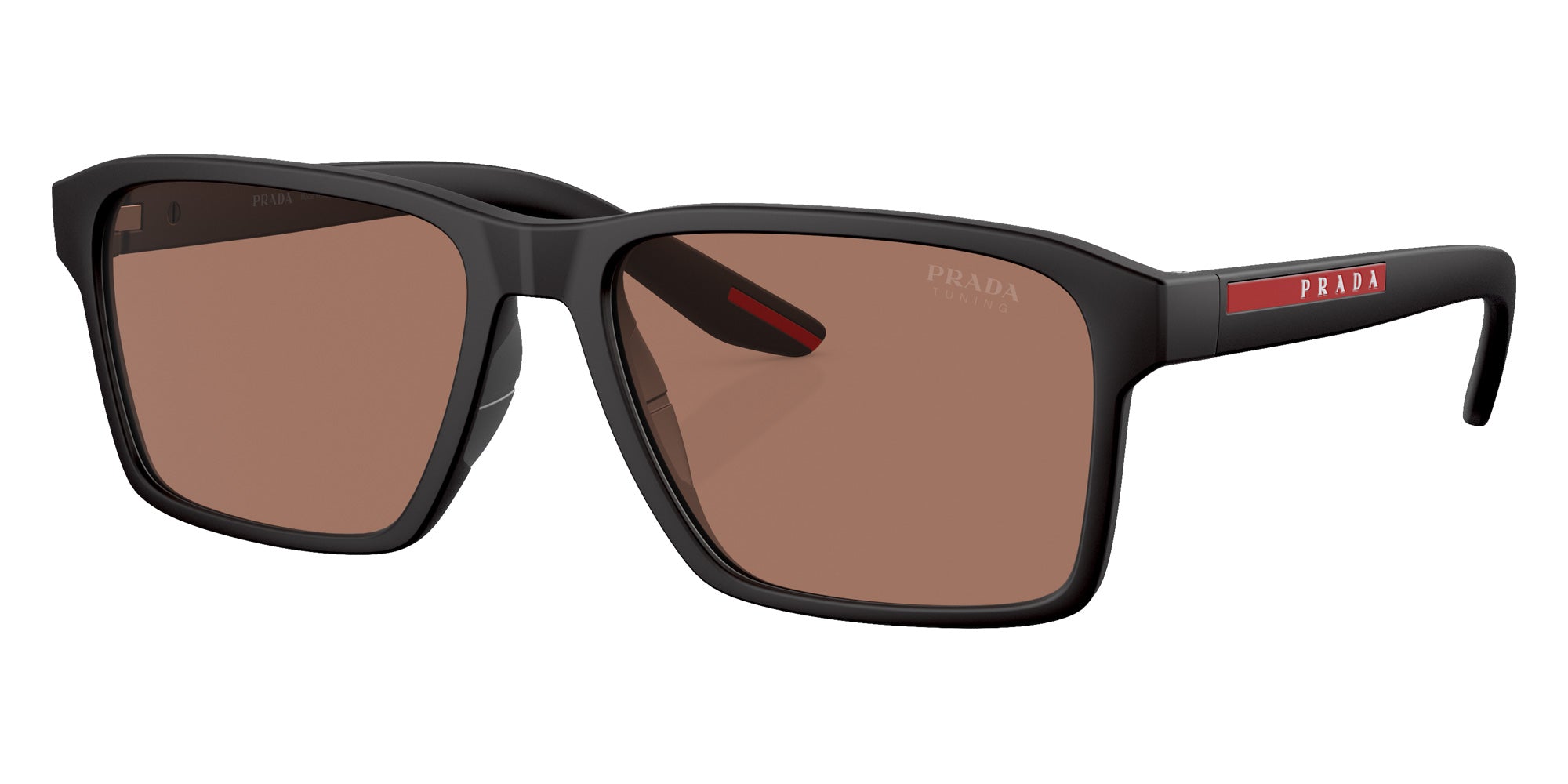 Prada Linea Rossa PS 05YS DG050A 58 - Black Rubber / Brown #id:ps05ysdg050a_s:102105