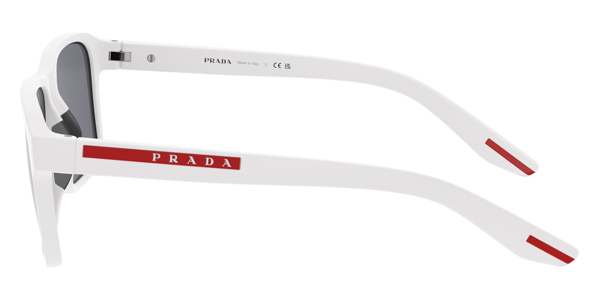 Prada Linea Rossa PS 05YSF TWK40A 58 - White Rubber / Light Blue Mirrored Silver #id:ps05ysftwk40a_s:106110