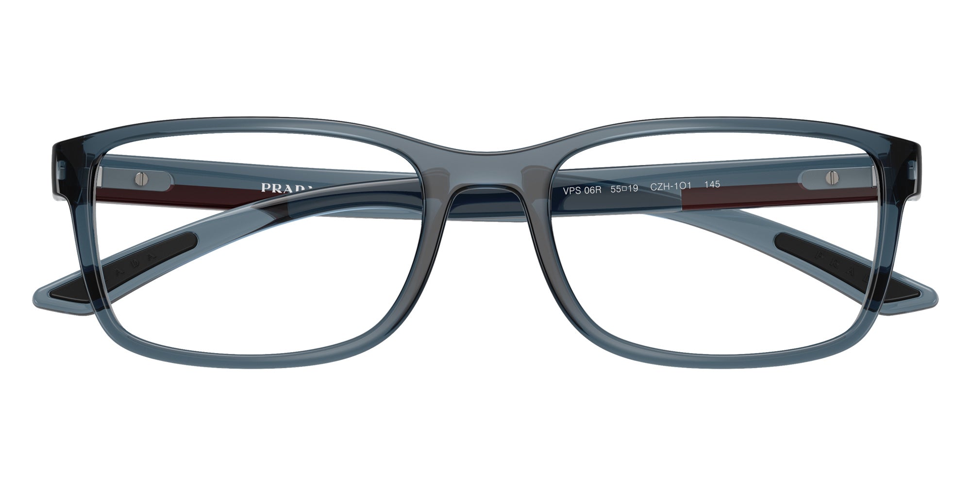 Prada Linea Rossa PS 06RV CZH1O1 55 - Transparent Azure #id:ps06rvczh1o1_s:104120