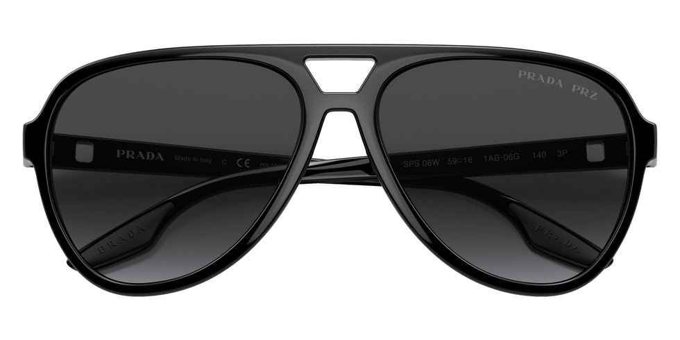 Prada Linea Rossa PS 06WS 1AB06G 59 - Black / Polarized Gray Gradient #id:ps06ws1ab06g_s:100120