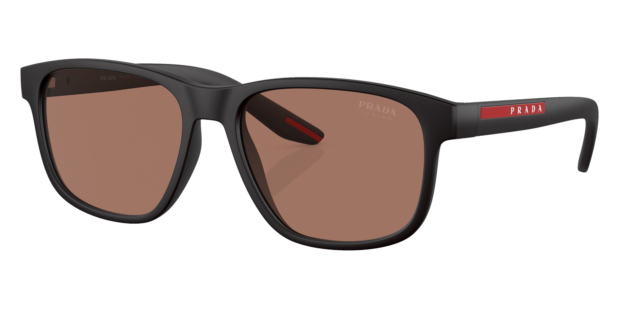 Prada Linea Rossa PS 06YS DG050A 56 - Black Rubber / Brown #id:ps06ysdg050a_s:100105