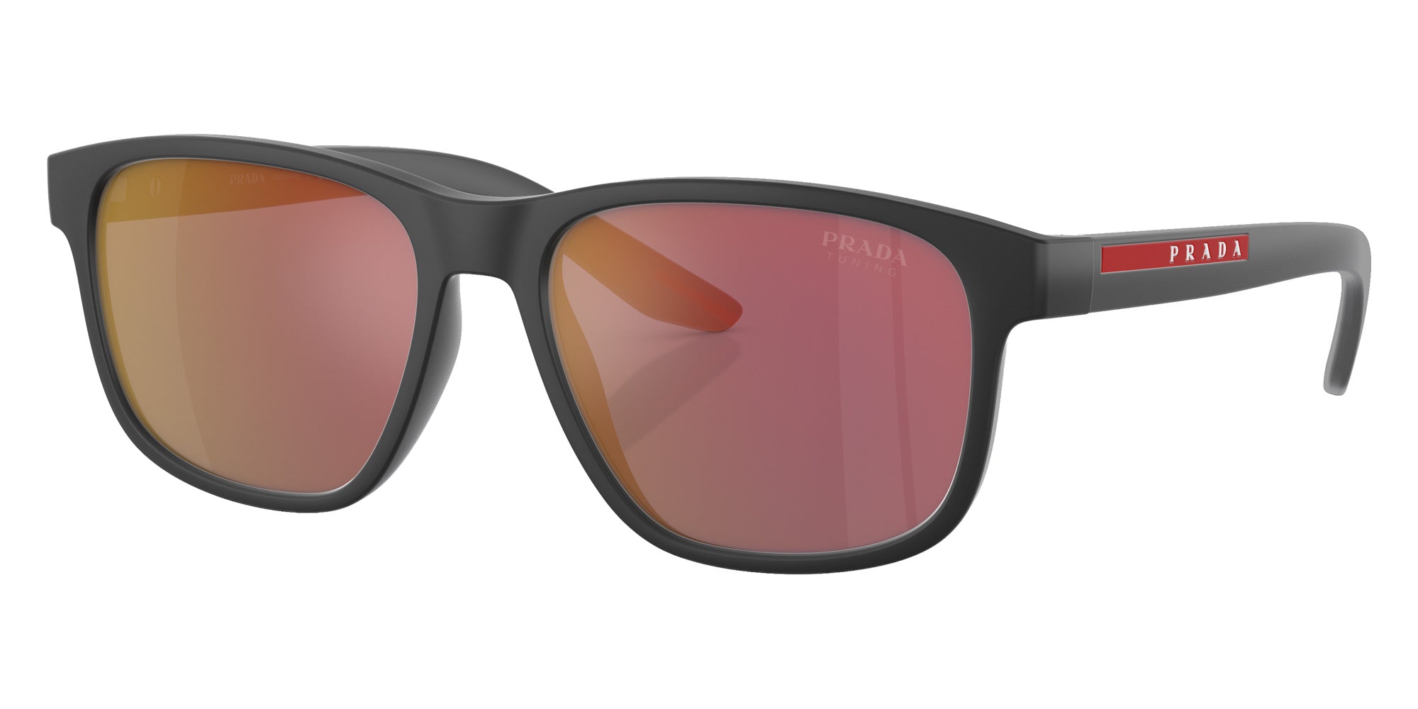 Prada Linea Rossa PS 06YS UFK10A 56 - Gray Rubber / Dark Gray Mirrored Red #id:ps06ysufk10a_s:102105