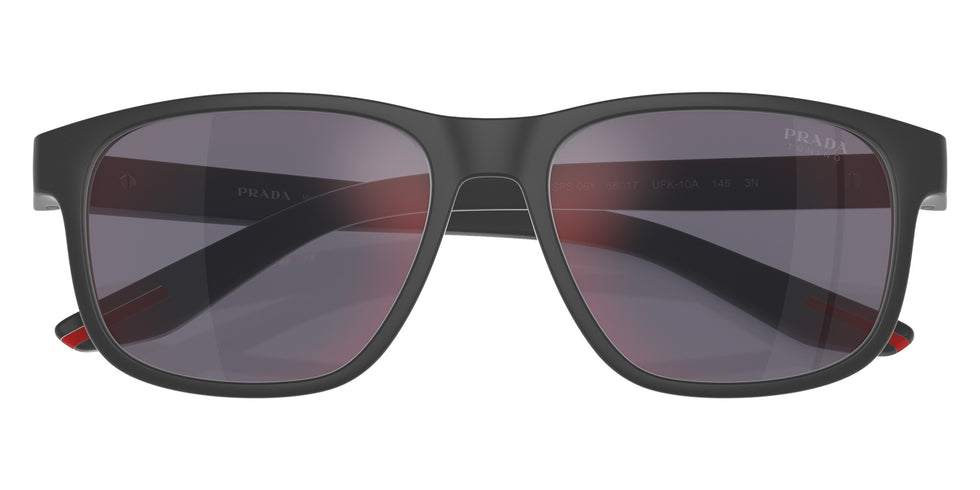 Prada Linea Rossa PS 06YS UFK10A 56 - Gray Rubber / Dark Gray Mirrored Red #id:ps06ysufk10a_s:102120