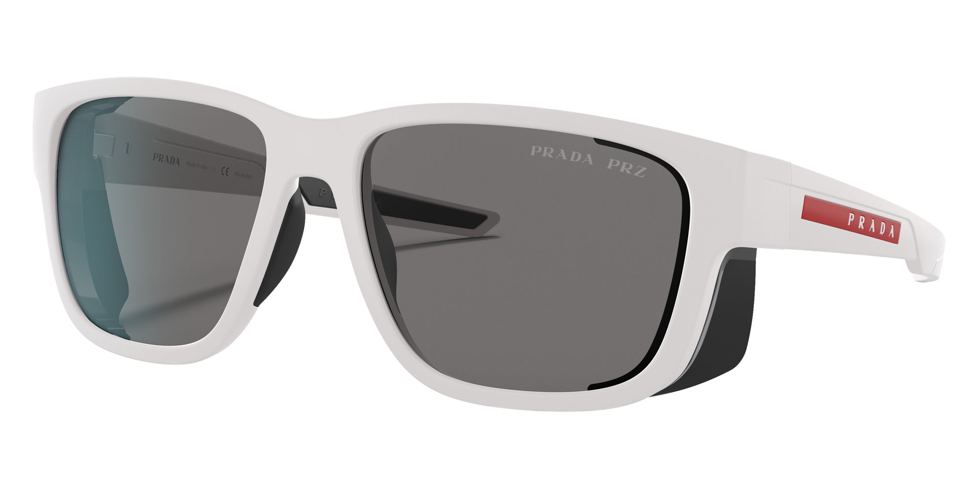 Prada Linea Rossa PS 07WS TWK02G 59 - White Rubber / Polarized Dark Gray #id:ps07wstwk02g_s:100105