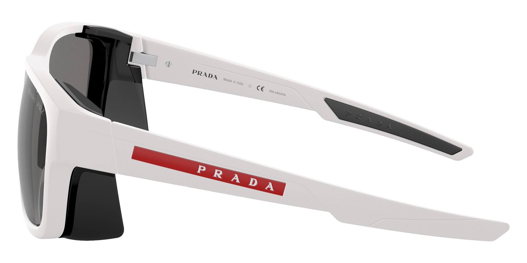 Prada Linea Rossa PS 07WS TWK02G 59 - White Rubber / Polarized Dark Gray #id:ps07wstwk02g_s:100110