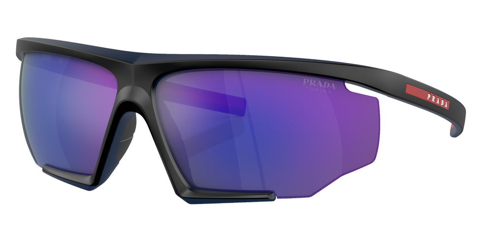 Prada Linea Rossa PS 07YS 13K05U 76 - Black/Red Rubber / Blue Mirrored #id:ps07ys13k05u_s:100105