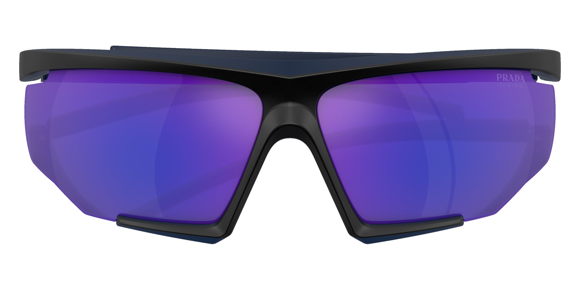 Prada Linea Rossa PS 07YS 13K05U 76 - Black/Red Rubber / Blue Mirrored #id:ps07ys13k05u_s:100120