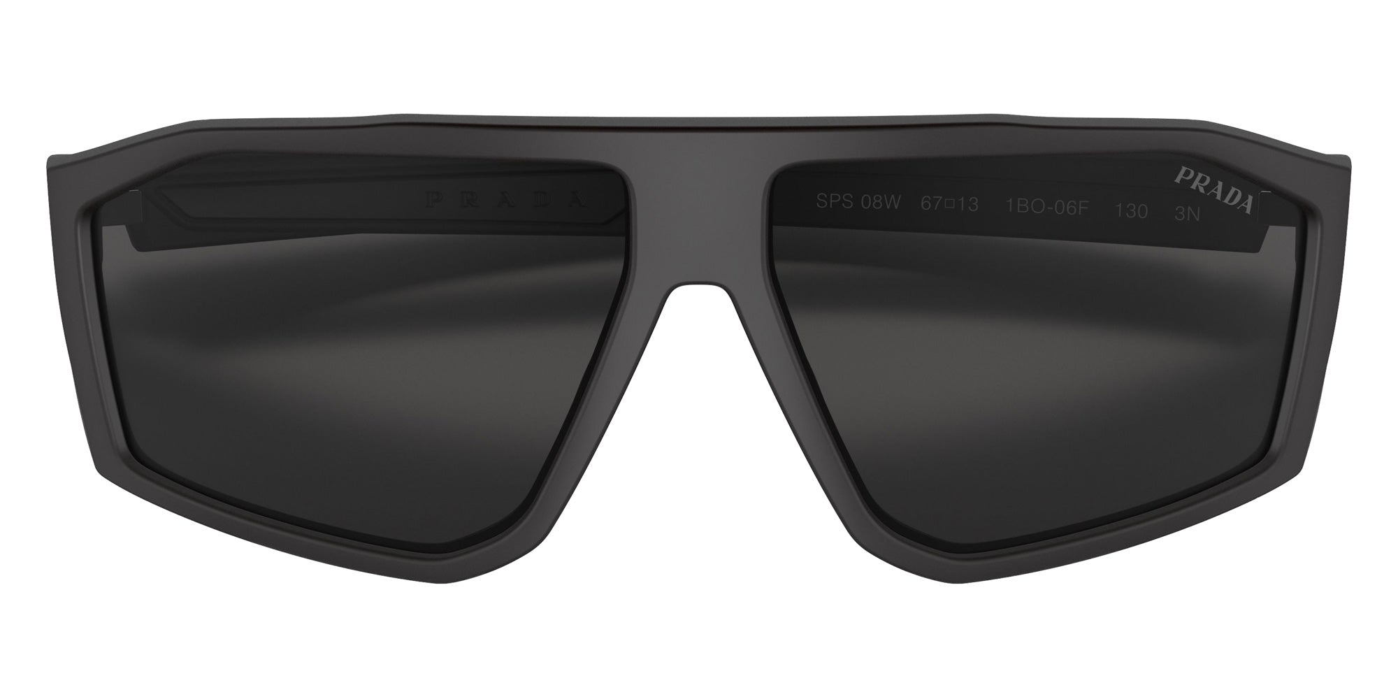 Prada Linea Rossa PS 08WS 1BO06F 67 - Matte Black / Dark Gray #id:ps08ws1bo06f_s:100120