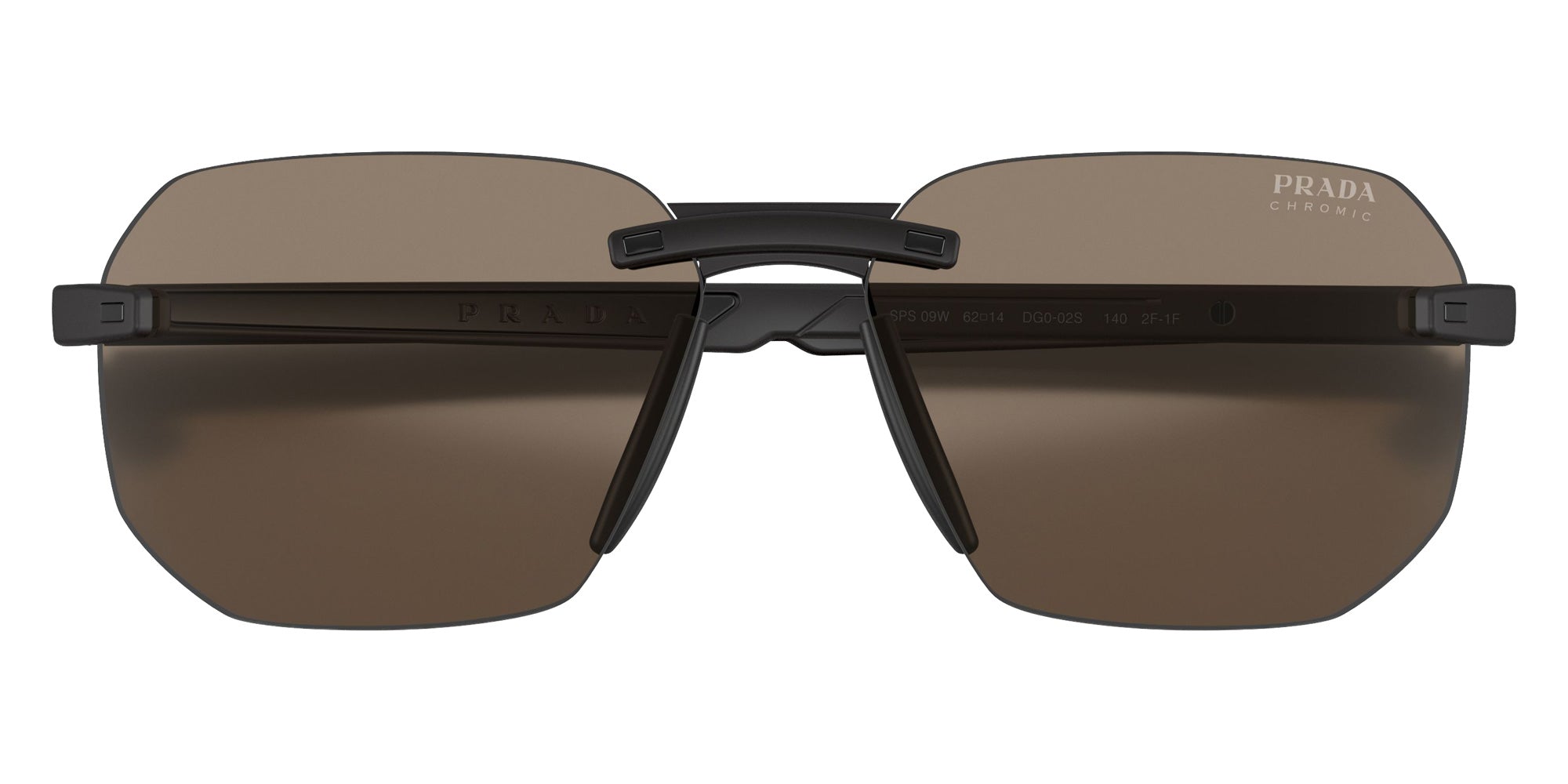 Prada Linea Rossa PS 09WS DG002S 62 - Black Rubber / Photochromic Brown #id:ps09wsdg002s_s:100100
