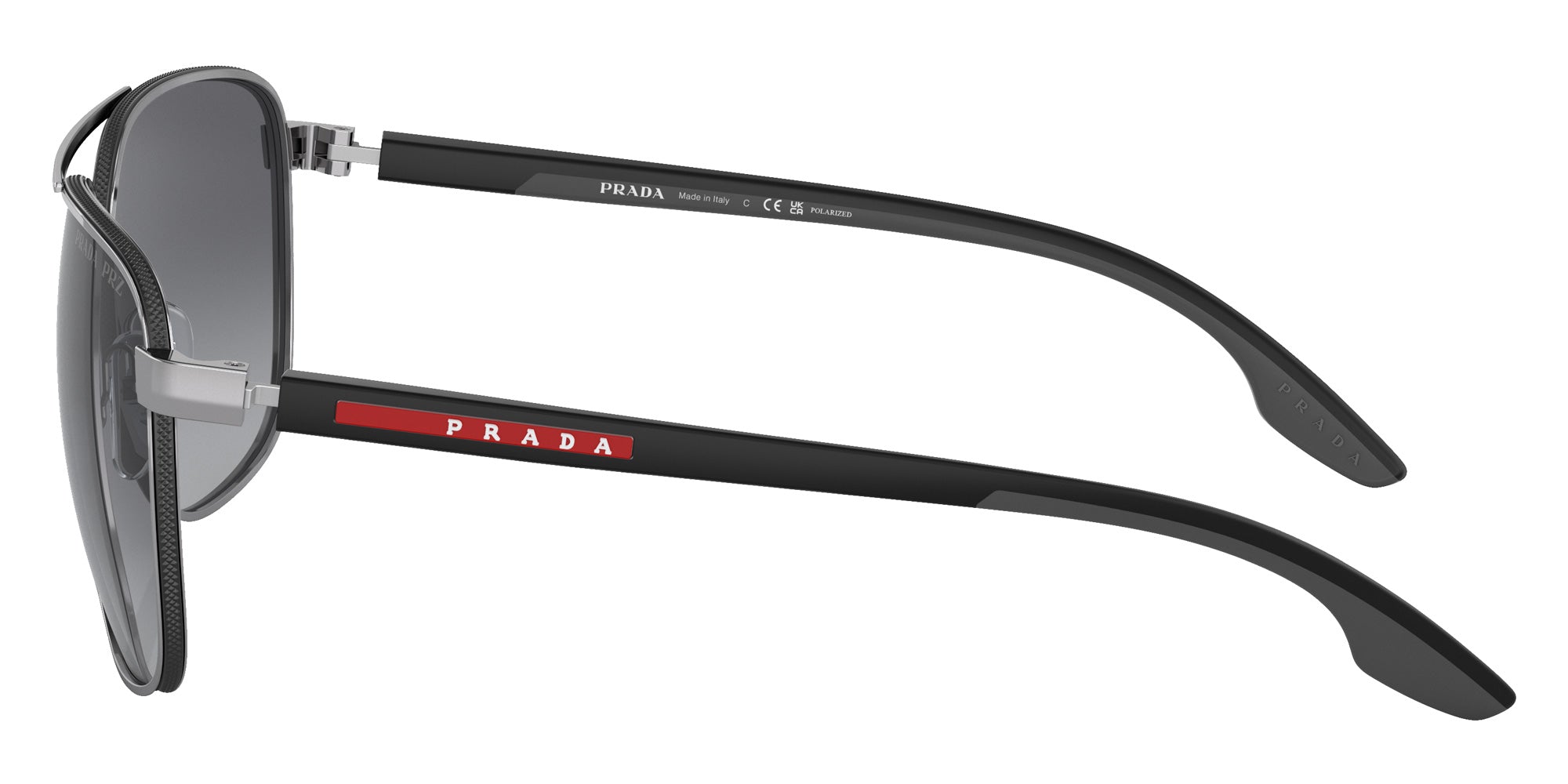 Prada Linea Rossa PS 50YS 5AV06G 62 - Gunmetal / Polarized Gray Gradient #id:ps50ys5av06g_s:100110