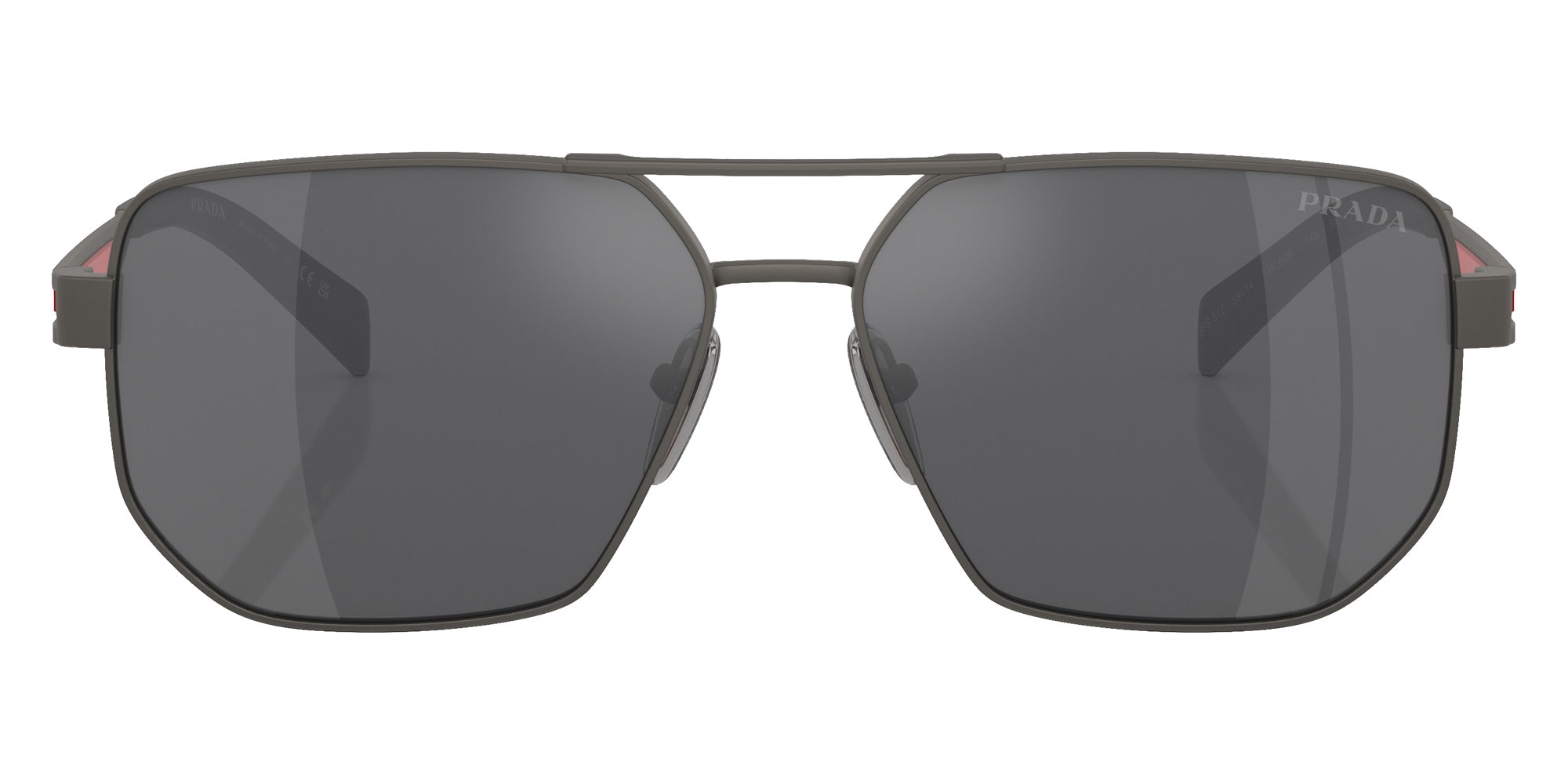 Prada Linea Rossa PS 51ZS 19K60A 59 - Matte Gunmetal / Gray Mirrored Silver #id:ps51zs19k60a_s:100100