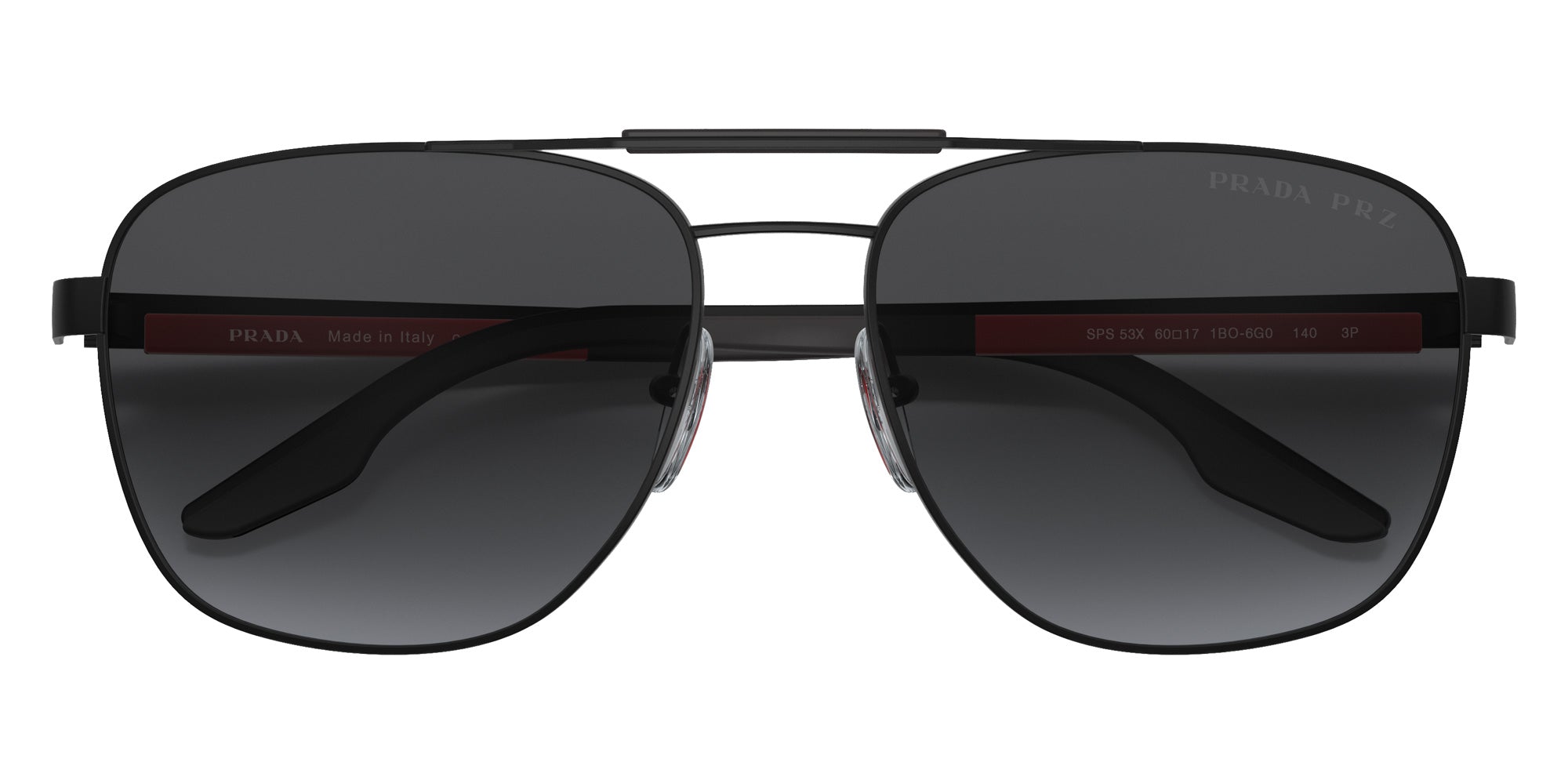 Prada Linea Rossa PS 53XS 1BO6G0 60 - Matte Black / Polarized Gray Gradient #id:ps53xs1bo6g0_s:100120
