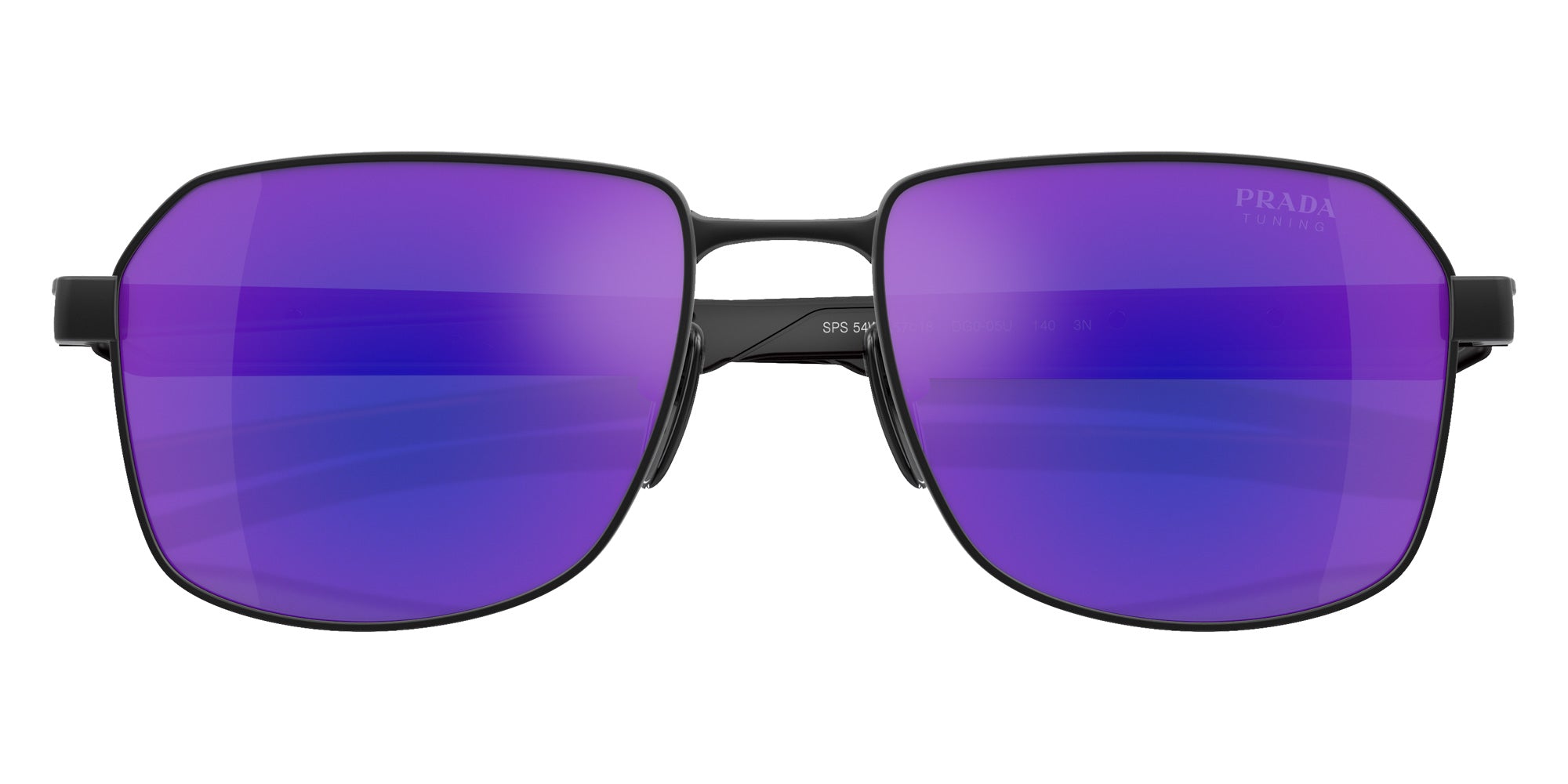 Prada Linea Rossa PS 54WS DG005U 57 - Black Rubber / Dark Blue Violet Mirrored #id:ps54wsdg005u_s:100120