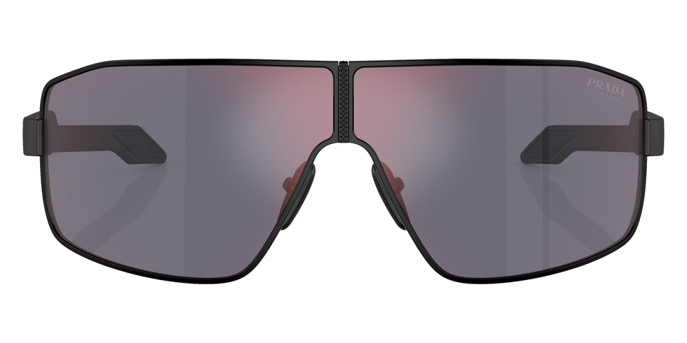 Prada Linea Rossa PS 54YS 1BO10A 74 - Black / Dark Gray Mirrored Blue/Red #id:ps54ys1bo10a_s:100100